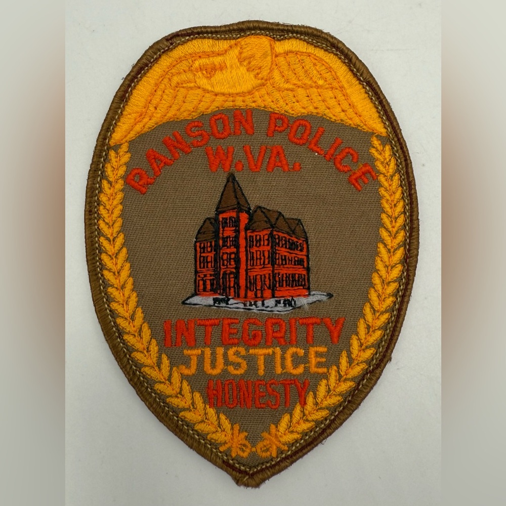 Ranson Police West‎ Virginia WV Sheriff Police Vintage Embroidered Cloth Patch